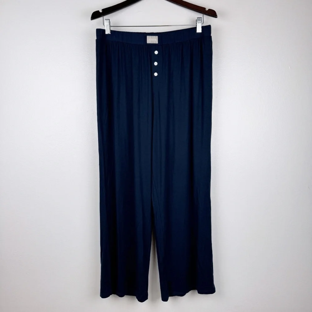 J. Crew Softest Dreamist Henley Pajama Pants Navy Size L NWOT